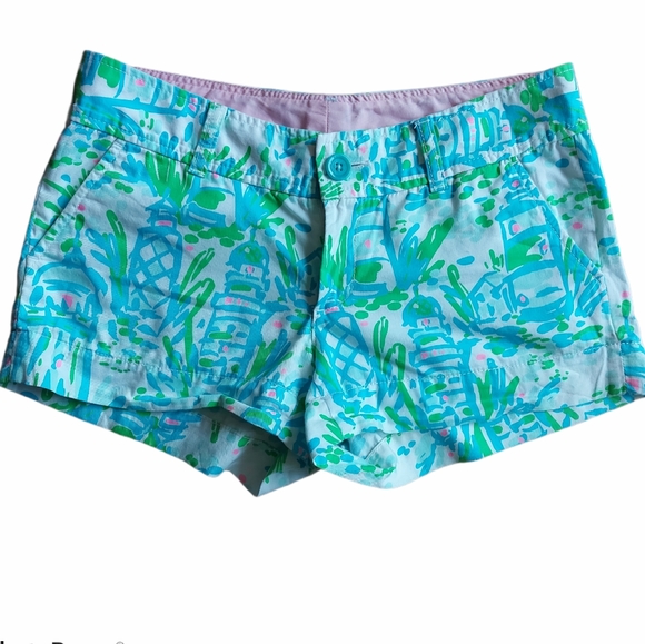 Lily Pulitzer walsh short cotton lighthouse shorts - Picture 3 of 7